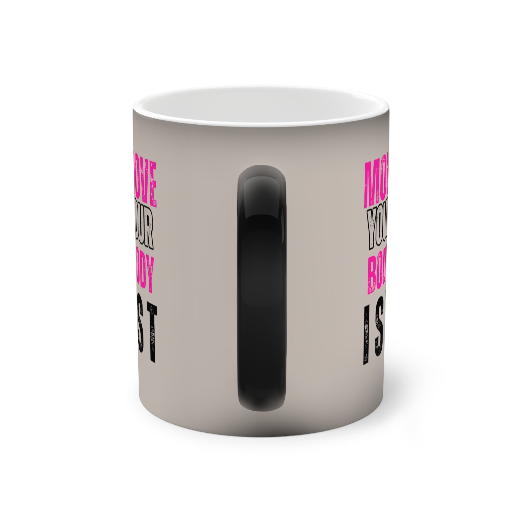 Color-Changing Motivational Mug, Fun Coffee Cup, Fitness Gift, Unique Tea Mug, Personalized Present, Inspirational Drinkware