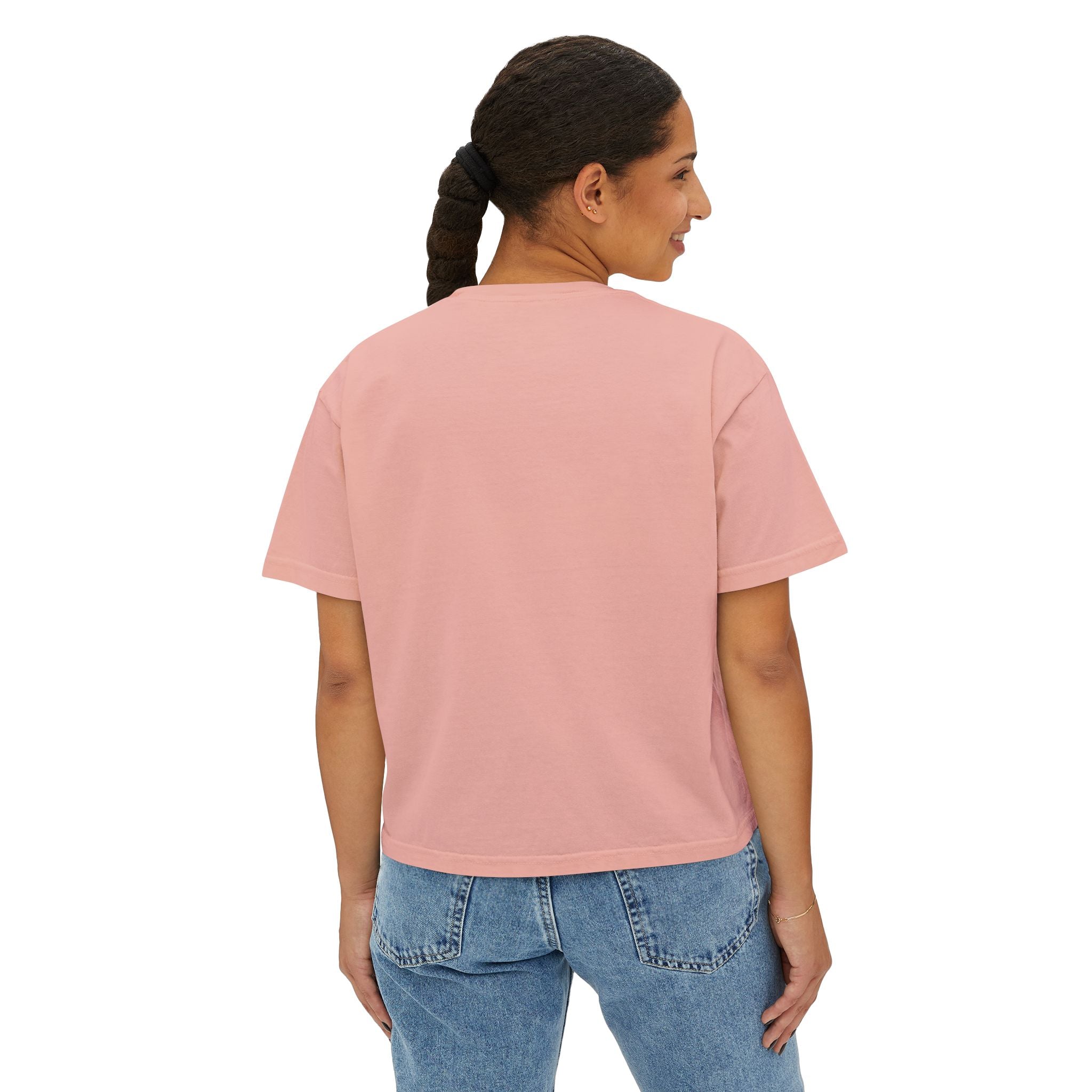 Empowering Women's Boxy Tee - Move Your Body Sista, Casual Workout Shirt, Gift for Fitness Lovers, Self-Care Apparel, Motivational Clothing