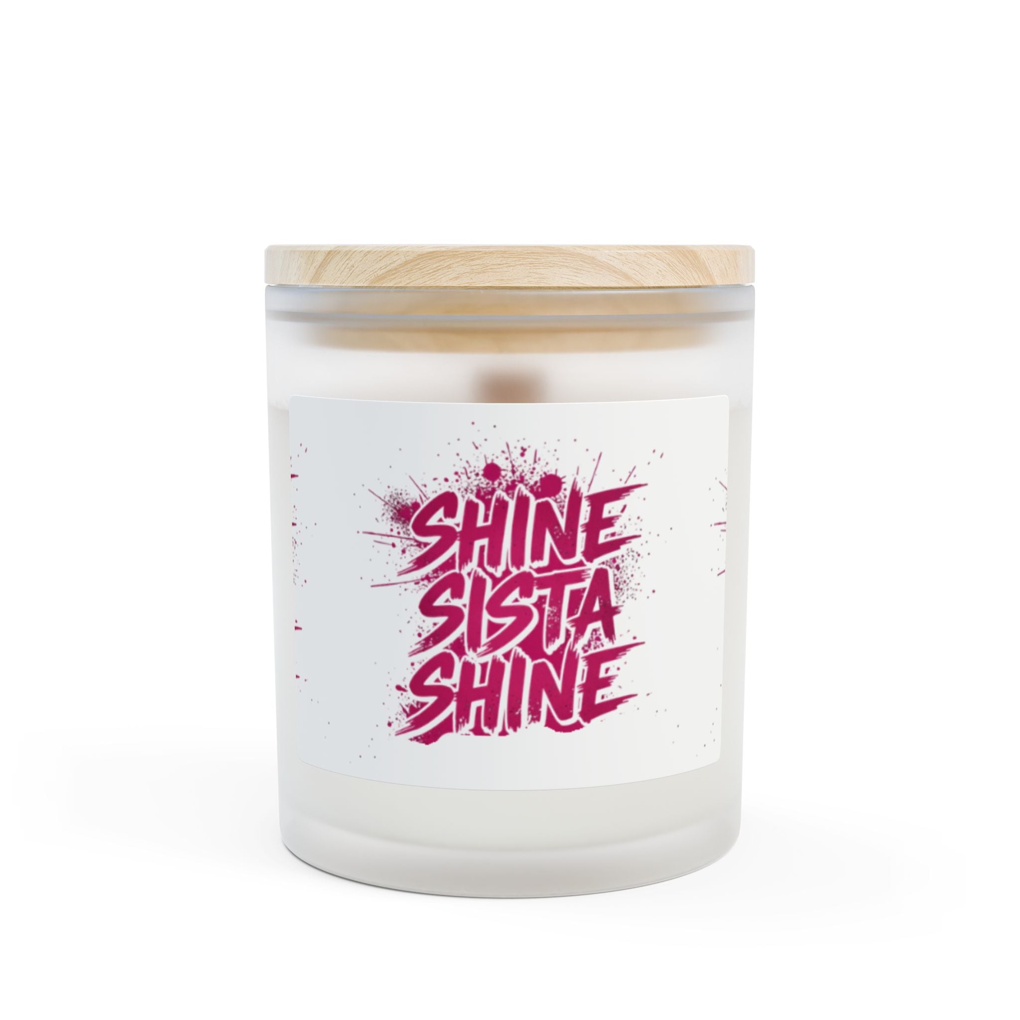 Frosted Glass Candle with Inspirational Quote, Aromatherapy Candle, Motivational Gift, Home Decor, Relaxation Gift, Soy Wax