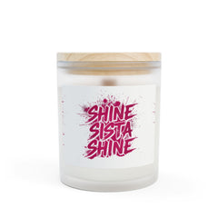 Frosted Glass Candle with Inspirational Quote, Aromatherapy Candle, Motivational Gift, Home Decor, Relaxation Gift, Soy Wax