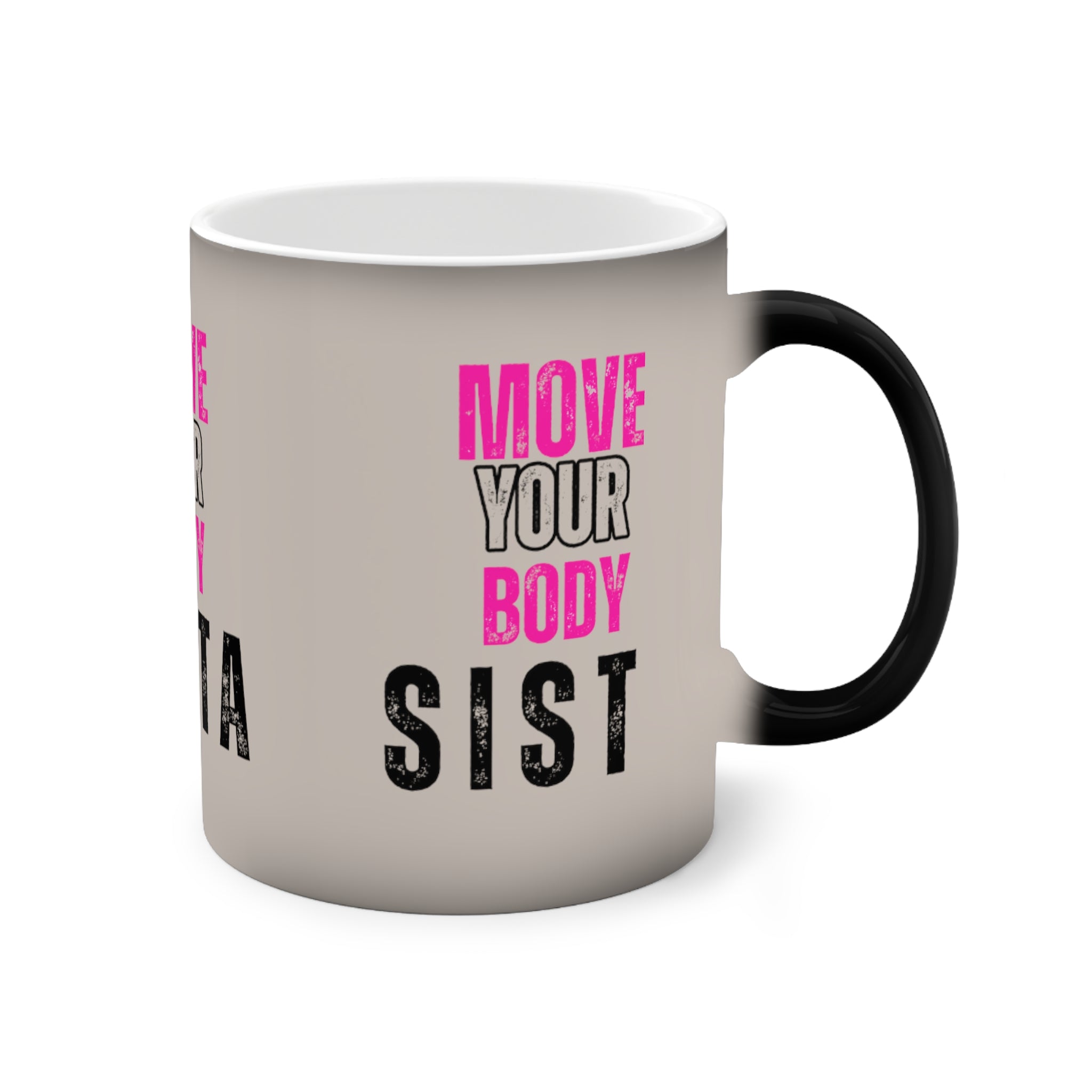 Color-Changing Motivational Mug, Fun Coffee Cup, Fitness Gift, Unique Tea Mug, Personalized Present, Inspirational Drinkware