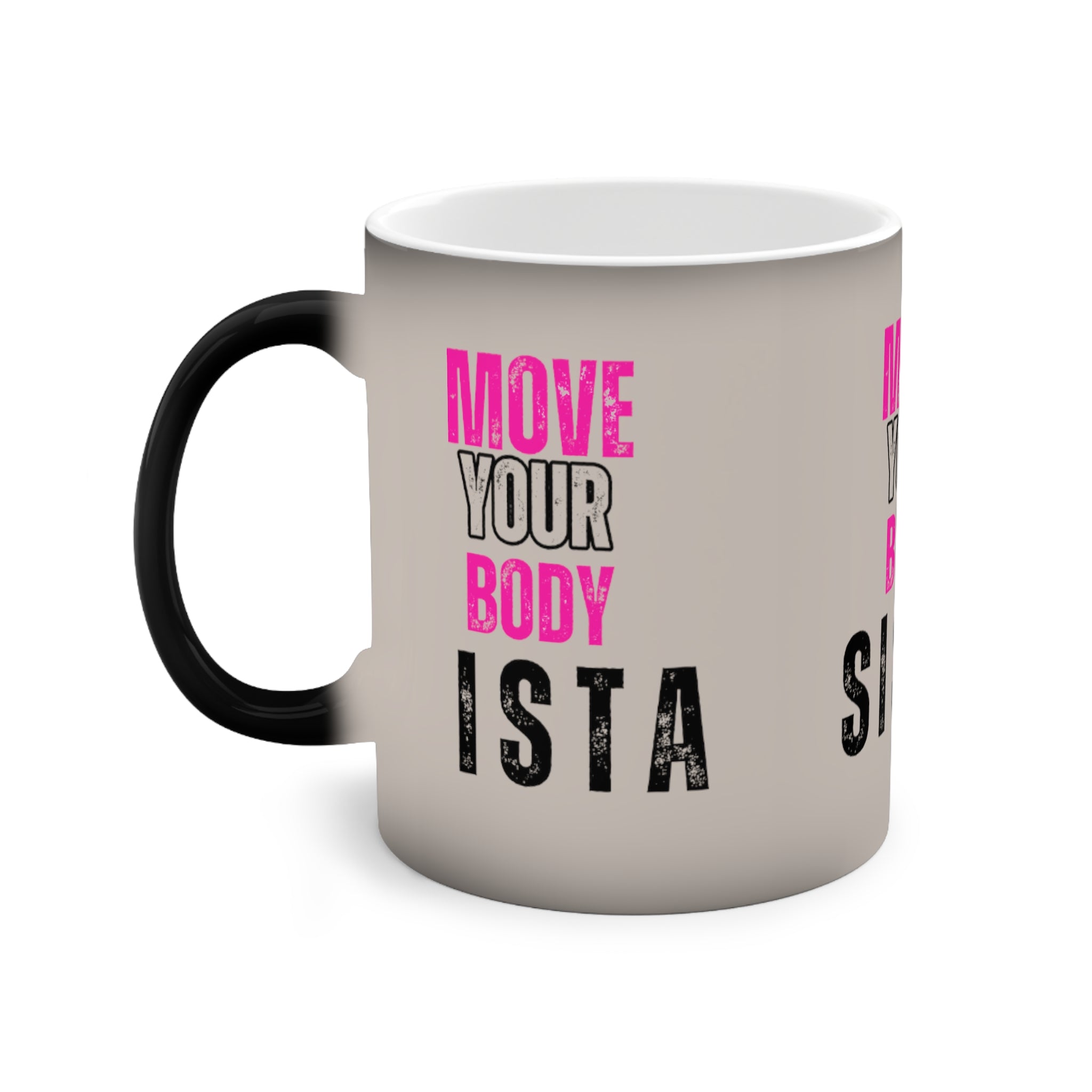 Color-Changing Motivational Mug, Fun Coffee Cup, Fitness Gift, Unique Tea Mug, Personalized Present, Inspirational Drinkware
